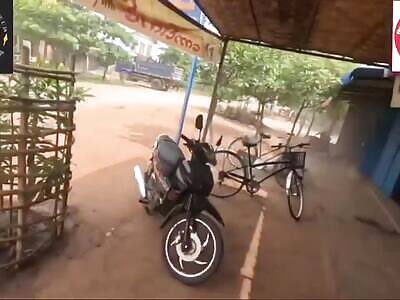 Wild battle between resistance fighters and junta soldiers