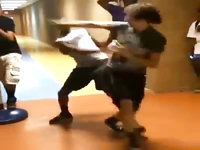 Dude got rocked with a spinning slap