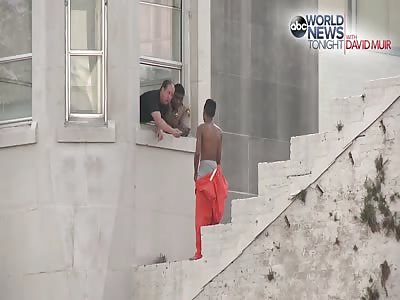 Inmate Escapes Onto Courthouse Rooftop To Take A Smoke Break!