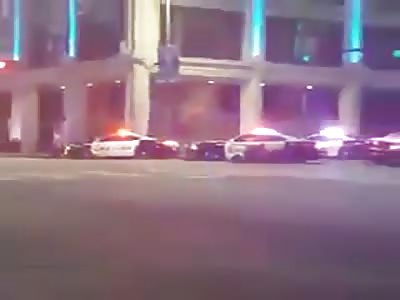 Up Close Footage Of Officers In Dallas Shootout!