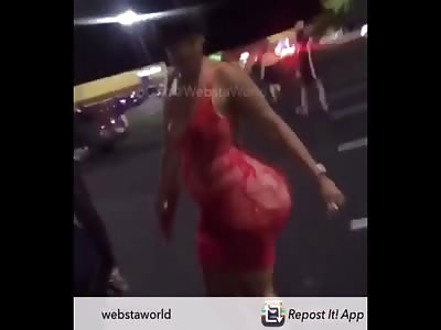 Dude Clowns Woman with a Ridiculous Fake Butt
