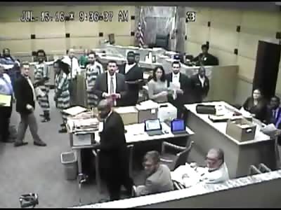 Embarrassing Moment an Entire Courtroom Loses an Inmate who Escapes In-front of Hundreds of People