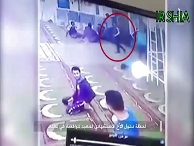  Footage of suicide bombing inside shia temple church Islamic state