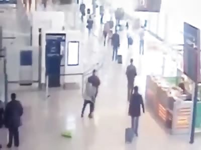 Paris Orly airport shooting: CCTV shows ISIS extremist grabbing a female soldier from behind