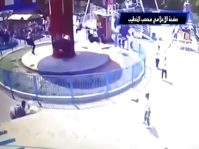 Shocking Amusement Ride Accident little girl Falls Out