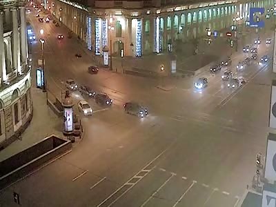 CCTV Captures Huge Car Crash
