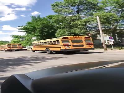 Bus Driver Suffering From A Seizure Causes Complete Chaos