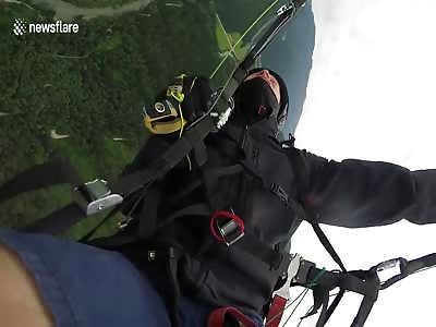 Man experiences terrifying paragliding accident in Austria 