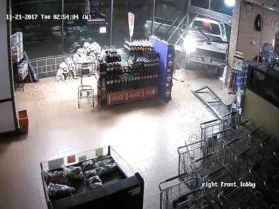 Thieves Smash Stolen Truck Through Store
