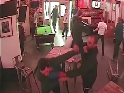  pub brawl caught on CCTV