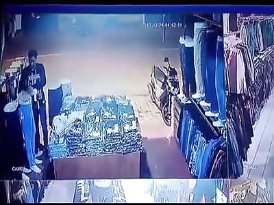 CCTV Footage Showing looting action at a clothing store
