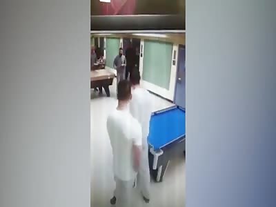 PRISON OFFICER PUNCHED TO THE FLOOR BY OUT OF CONTROL INMATE
