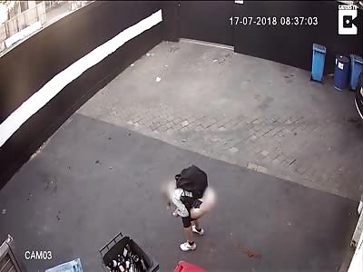 Shameless Jogger Caught Pooping Outside Store