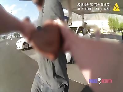 Bystander Body Slams Man Who Reached For Cop's Gun