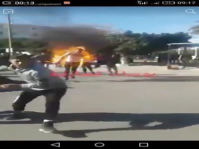 Self Immolation of Tunisian Journalist Abderrazak Zirgu
