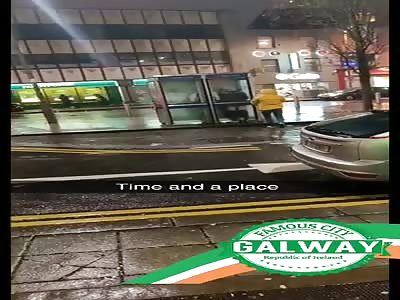 couple caught having sex in a phone booth