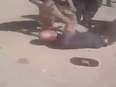 Libyan Civilian Chased Down Beaten and Exectued