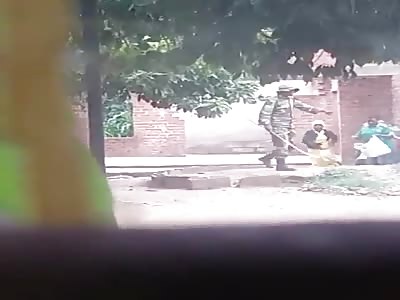 Zimbabwean army beating civilians woman 