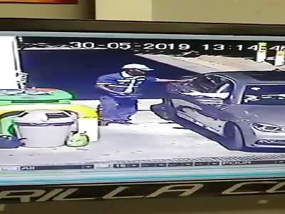 HIGH PROFILE SECURITY COMPANY MAN ROBBED AT FILLING STATION