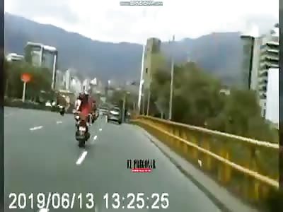 two dead after brutal motorcycle accident in Colombia