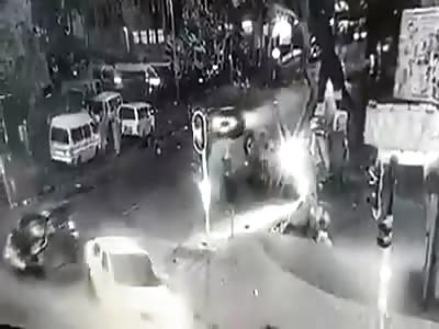 KARMA: Thugs Throw over a Vehicle Then Get Brutally Ranover