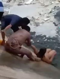 Naked Woman Don't Want to be Saved