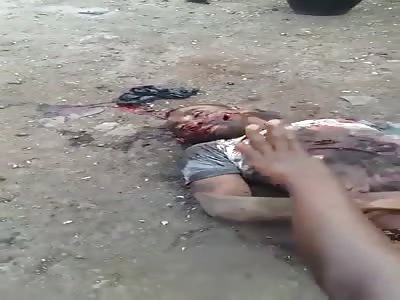 dead corps of Cameroonian civilian tortured to death by army