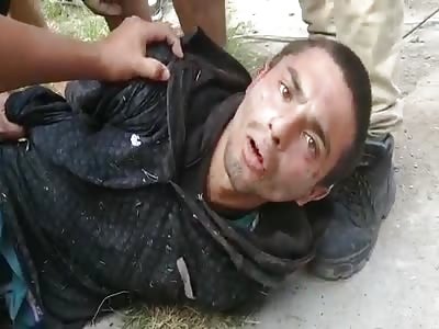 thief punished in the street