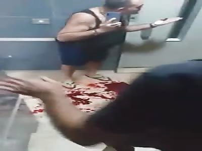 [WHAT A MESS] blood everywhere after husband kill his wife