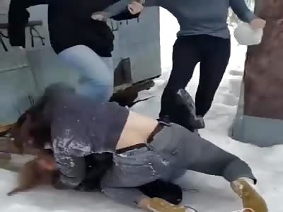Sexy Russian girl brutal beating 