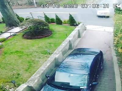 Shocking accident of parked car 