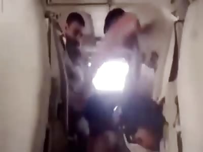 Egyptian soldier torturing terrorist