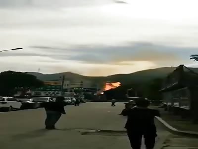 Exact moment of the explosion in China 