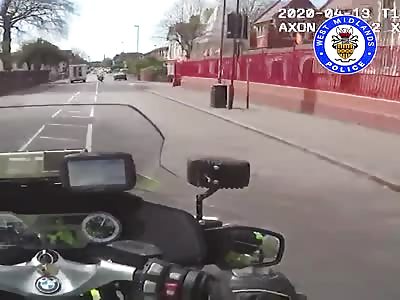 dangerous driver led raffic motorbike officers on a 100mph pursuit in 