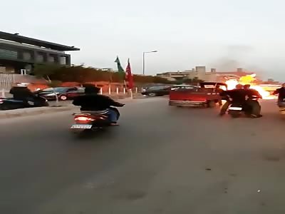 Man commit suicide by burning himself in Beirut 