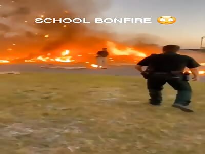School bonfire gone horribly wrong 