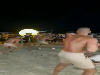 British tourist knock out some Israeli during fight 