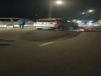 Motorcyclist killed by out of control car