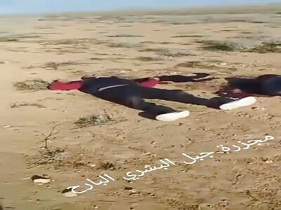 Bodies of farmers executed by iranian militia in Aleppo Syria