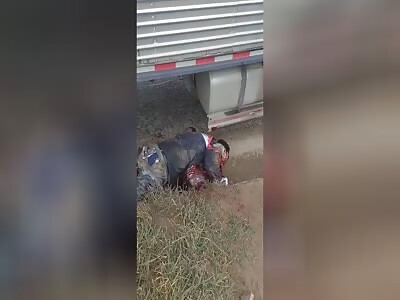 Biker`s Last Seconds In Terrible Agony