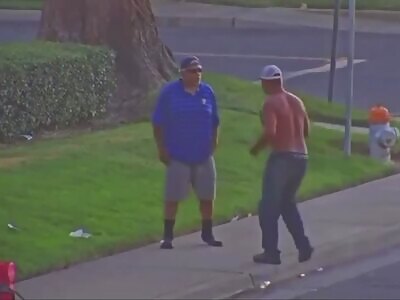 Two idiots knock each other out