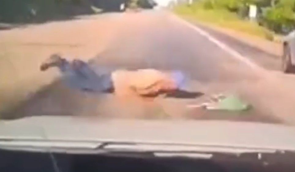 OG Trying To Cross The Road Gets Killed By Dashcam Car In Mexico