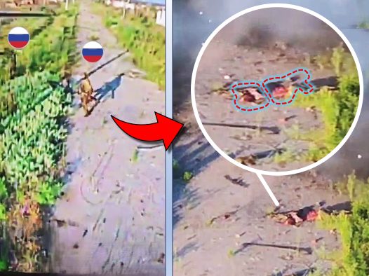 Devilish Blast Severs Russian into Two Pieces