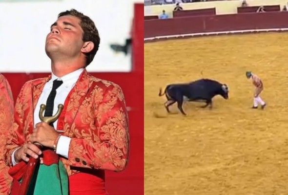Bullfighter gored to death during his first performance