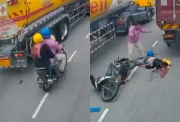 Man In Shock After His Wife Was Crushed By Truck In Front Of Him