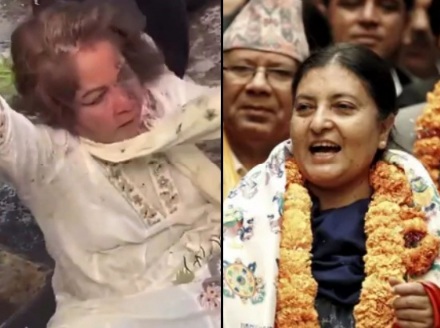 Nepalese First Lady Dragged and Beaten by Mob