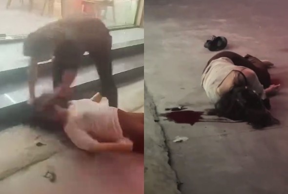 BRUTAL: Dude Smashes a girl's Head After she Rejected Him