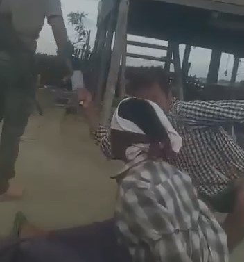 Myanmar man cruelly tied up