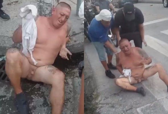 Thief Stripped Naked, Beaten And Paraded In Broad Daylight