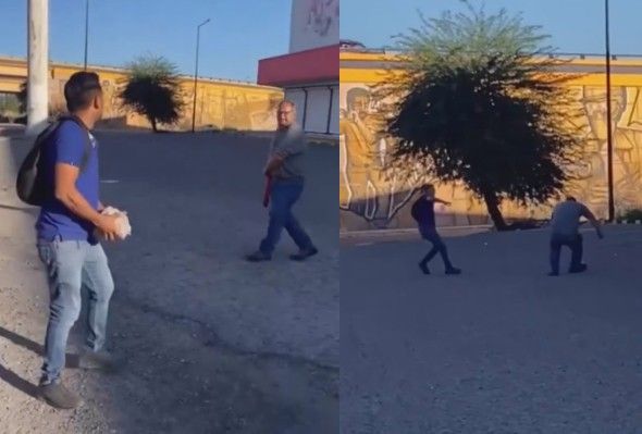 Man Knocked Out With Rock During Fight At Bus Stop In Mexico